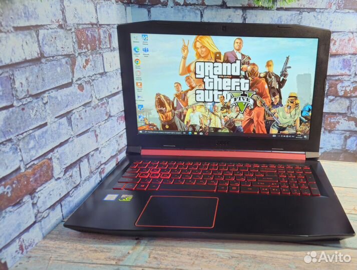 Игровой ноутбук Acer nitro i5 16gb ssd+HDD gtx1050