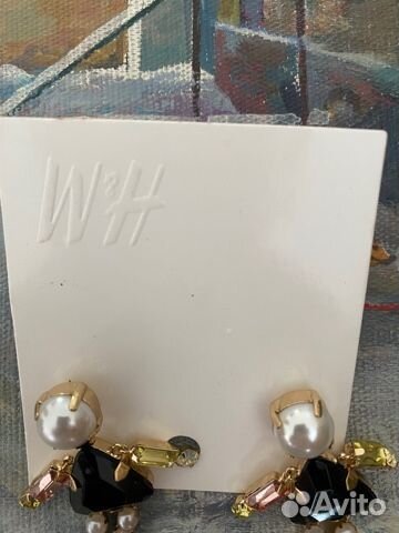 Серьги H&M подвесные человечки, девочки новые