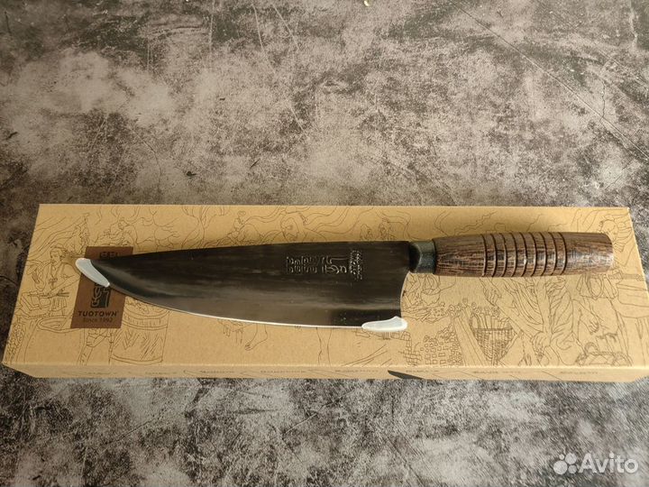 Кованый кухонный нож Шеф 20 см