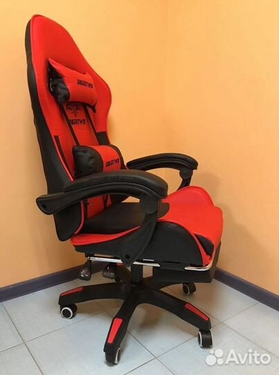 Компьютерное игровое кресло геймерское с массажем