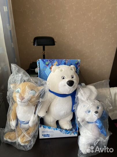 Набор игрушек(3 шт) с Олимпиады 2014 года