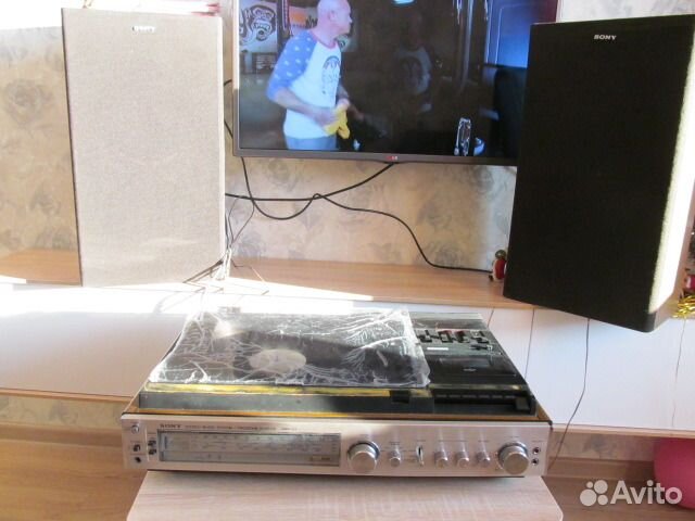 Виниловый муз центр сони hmk33