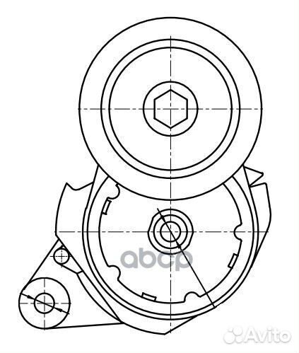 Ролик привод. ремня Toyota LC 200 (07) 4.6i (с