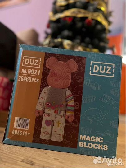 3D конструктор мишка bearbrick 90см 26000PCS