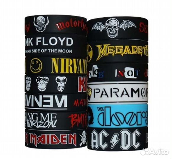 Напульсники силиконовые, с группами