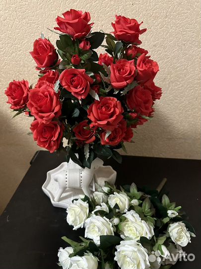 Букет кустовые розы искусственные