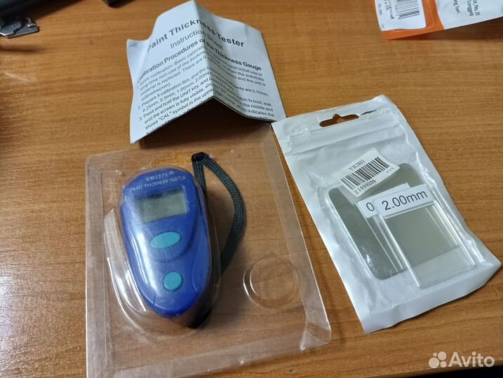 Толщиномер + пластины нерабочий