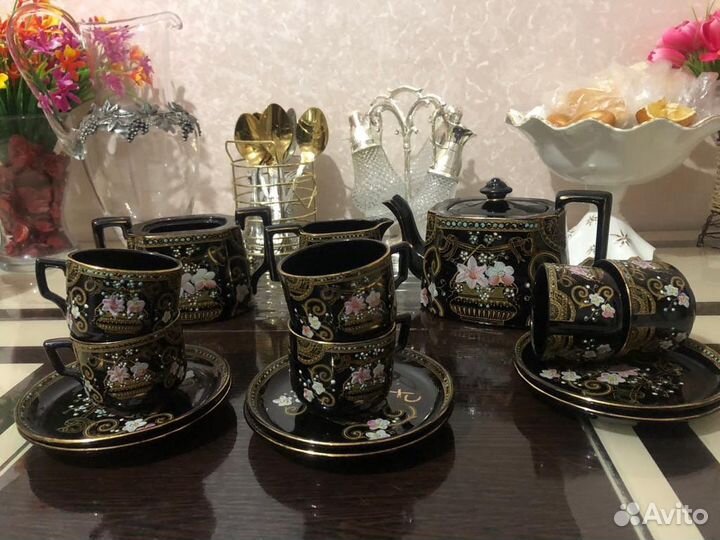 Кувшин Итальянский,кофейный сервиз,корзина,тарелки