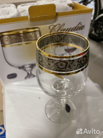 Бокалы Bohemia crystal Claudia