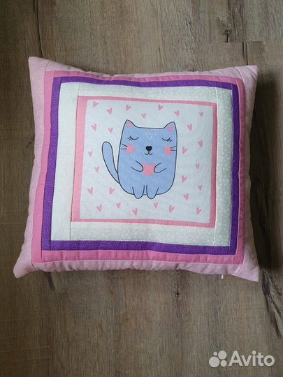 Лоскутное одеяло детское + подушка