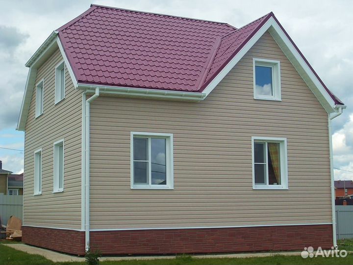 Фасад дома из сайдинга