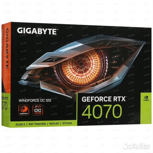 Gigabyte RTX 4070 windforce OC 12 гб