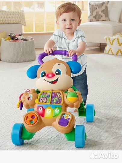 Каталка-ходунки Fisher-Price Ученый Щенок