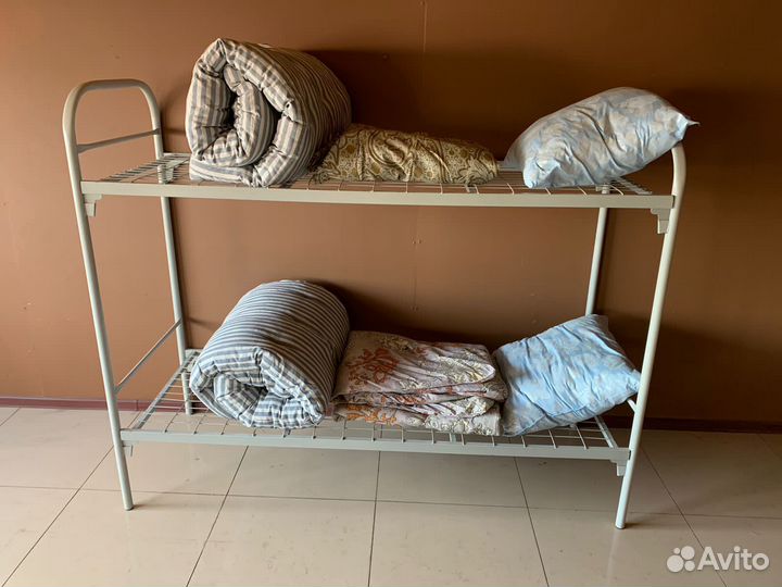 Кровати металлические одноярусные и двухъярусные