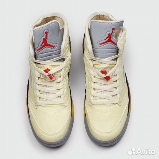 Кроссовки Air Jordan 5 x Off-White Sail