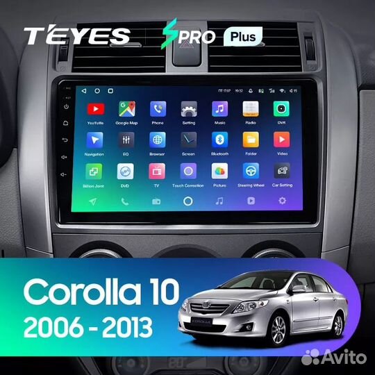 Магнитола Teyes SPro Plus 4/32 Toyota Corolla 10 A