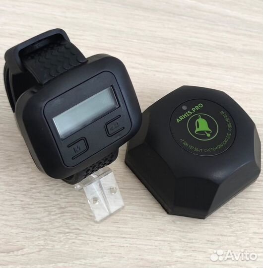 Кнопка вызова официанта Бургер и часы пейджер