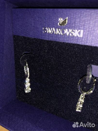 Серьги сваровски