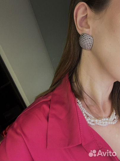 Крупные акцентные серьги