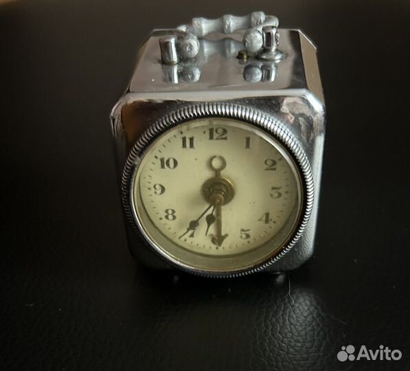 Старинный карманный немецкий будильник