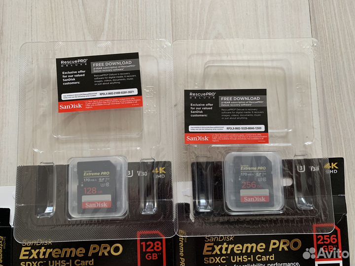 Карты памяти SanDisk Extreme Pro 128 и 256 gb