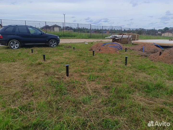 Установка винтовых свай под ключ