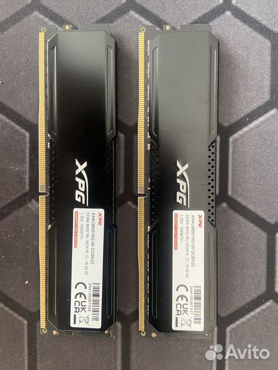 Оперативная память Adata DDR4 3600 32 Гб 2х16