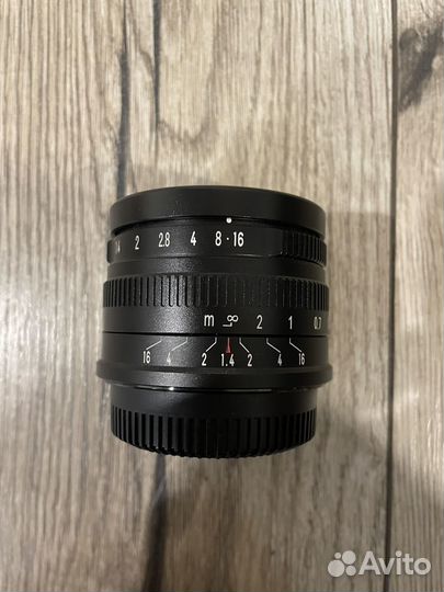 Объектив 7Artisans 35 mm f1.4 APS-C M4/3 - mount