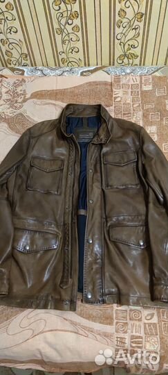 Кожаная куртка Massimo dutti