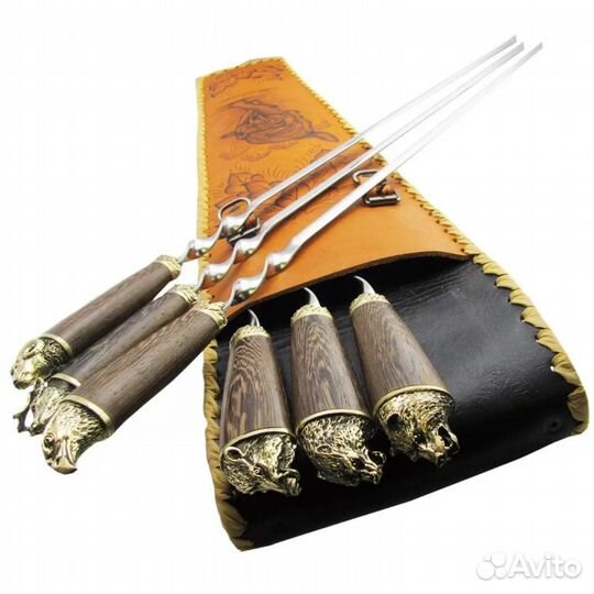 Шампура Звери набор подарочный
