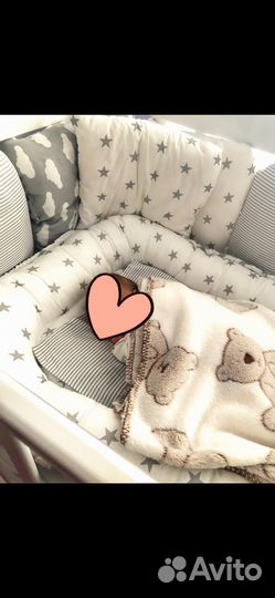 Полушки бортики для детской кроватки