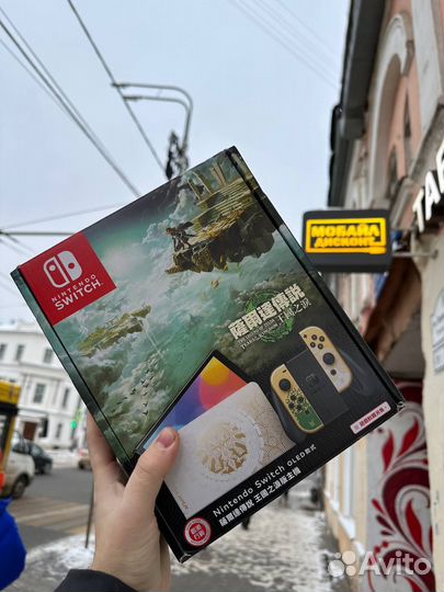 Nintendo switch oled Zelda edition новая чип