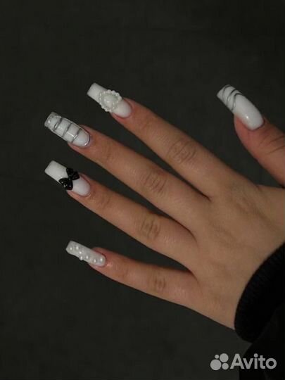 Маникюр наращивание ногтей