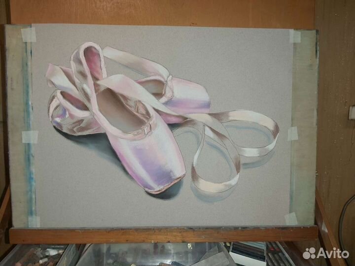 Картина пастелью Розовые мечты 2