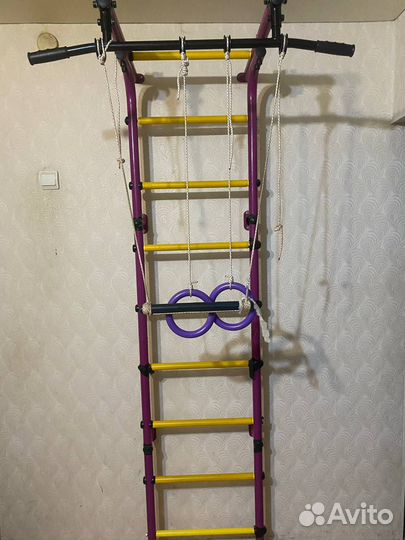 Шведская стенка с турником бу