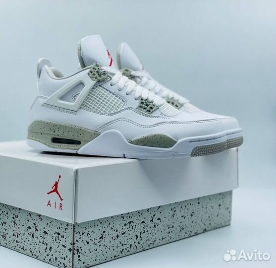 Кроссовки Nike Air Jordan 4 Белые