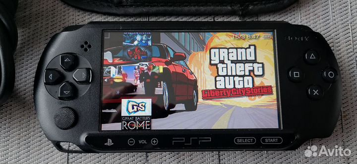 Sony PSP1008, прошита, карта на 32Гб(128игр)