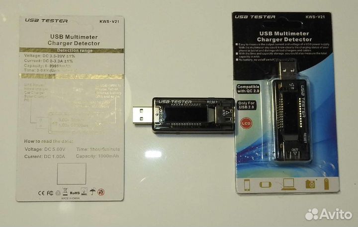 USB тестер Keweisi KWS-V21