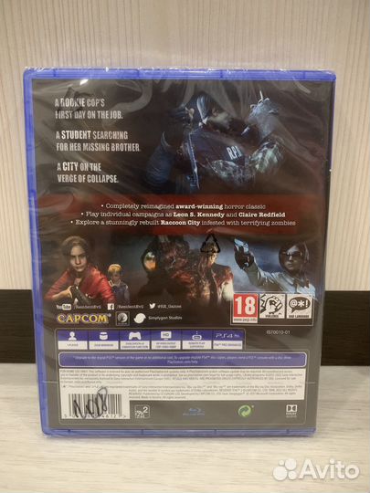 Resident Evil 2 PS4-PS5, новый в пленке