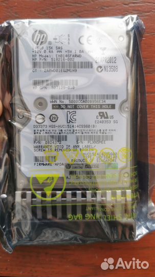 512547-b21 Жесткий диск hpe 146gb 15k sas 6g 2.5