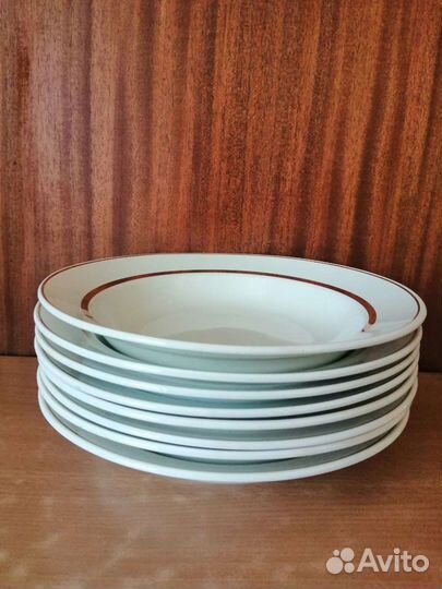 Винтаж большие суповые тарелки 