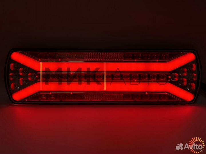 Неоновый штатный LED задний фонарь Камаз Газель