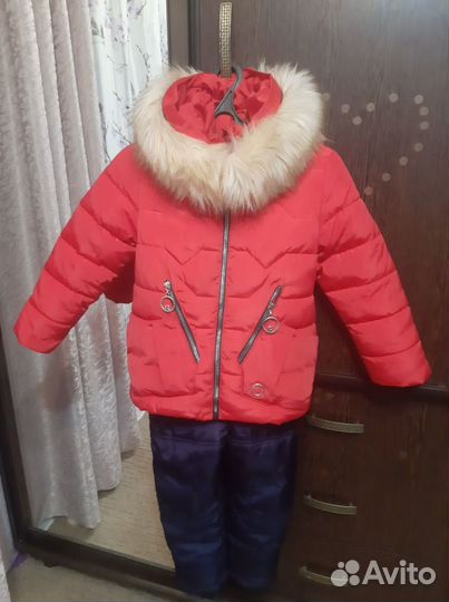 Зимний костюм для девочки 122-128