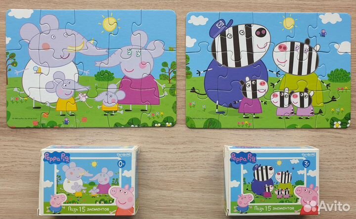 Пазлы Свинка Пеппа 8шт