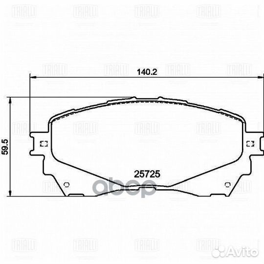 Колодки торм. для а/м Mazda 6 (12) диск. перед