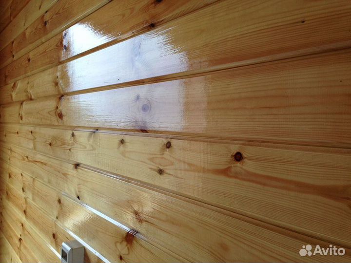 Имитация бруса за м2 15 мм 146 мм 3000 мм, вс