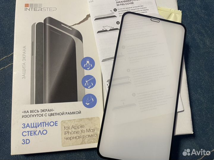 Защитное стекло iPhone xs max 3D
