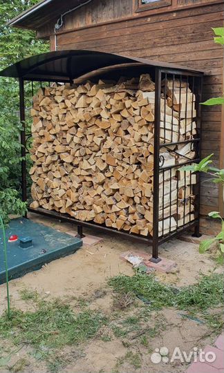 Дровница уличная металлическая