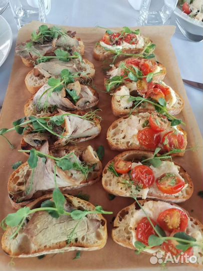 Повар на час, кейтеринг, фуршет