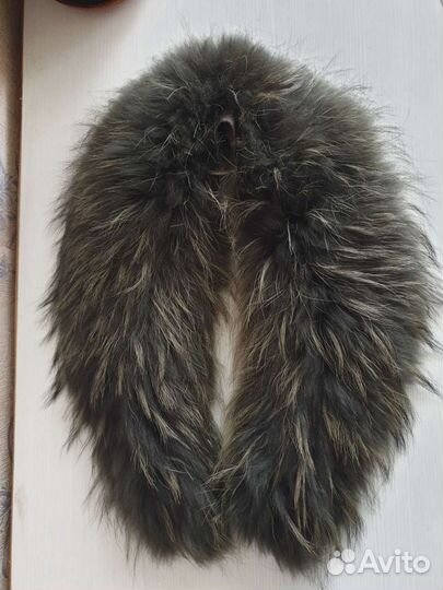 Воротник мех енота опушка